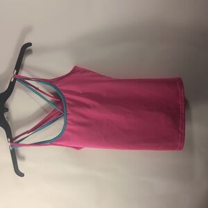 Fila Pink Strappy Padded Tank Top size LARGE